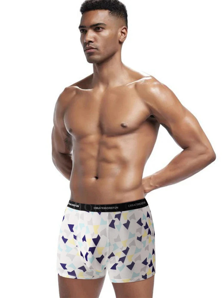 4 Pack Men's Mid-Rise Lightweight Printed Seamless Comfort Trunks(4 Pack Mens Mid Rise Lightweight Printed Seamless Comfort Trunks) 2 4 Pack Men's Mid-Rise Lightweight Printed Seamless Comfort Trunks(4 Pack Mens Mid Rise Lightweight Printed Seamless Comfort Trunks) - Image 2