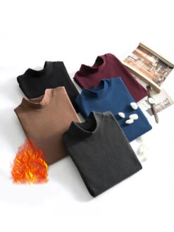 Mid-neck Men's Fleece Warm Bottoming Top T-shirt(Mid Neck Mens Fleece Warm Bottoming Top T Shirt) 27 Mid-neck Men's Fleece Warm Bottoming Top T-shirt(Mid Neck Mens Fleece Warm Bottoming Top T Shirt) -Mr Saker e8e59580ef3d63ea8dcbb28f8cb35344 7080a737 919c 4030 98d1 5b4757f915cf