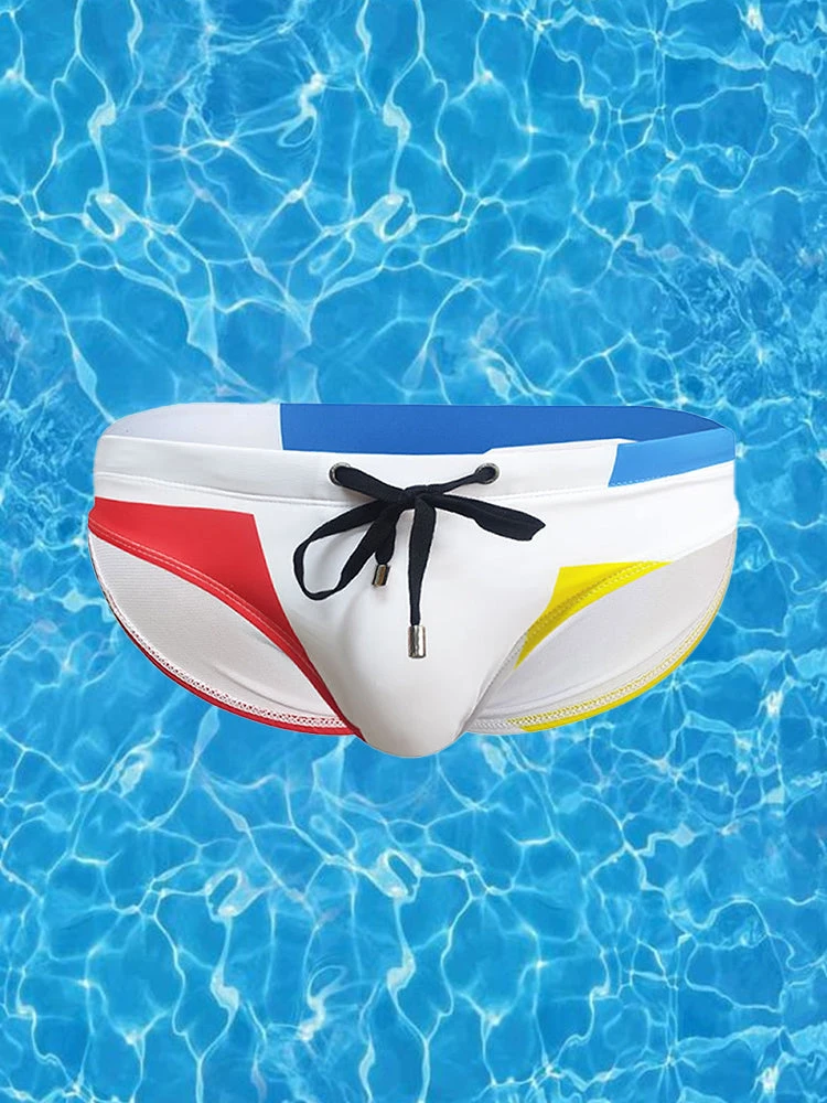 Men's 3D Pouch With Pad Beach Swim Briefs(Mens 3d Pouch With Pad Beach Swim Briefs) 1 Men's 3D Pouch With Pad Beach Swim Briefs(Mens 3d Pouch With Pad Beach Swim Briefs)