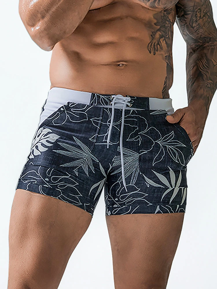 Men Sexy Floral Print Swim Trunks(Men Sexy Floral Print Swim Trunks) 6 Men Sexy Floral Print Swim Trunks(Men Sexy Floral Print Swim Trunks) - Image 6