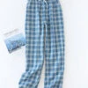 Men's Plaid Soft Cotton Pajama Pants(Mens Plaid Soft Cotton Pajama Pants)