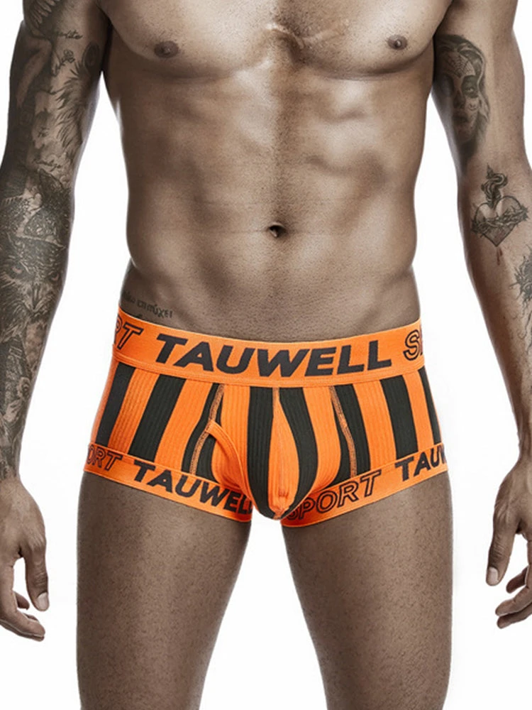 Mens Striped Support Pouch Boxer Briefs With Fly(Mens Striped Support Pouch Boxer Briefs With Fly) 19 Mens Striped Support Pouch Boxer Briefs With Fly(Mens Striped Support Pouch Boxer Briefs With Fly) - Image 19