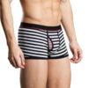 Men's Striped Cotton Sports Boxer Briefs(Mens Striped Cotton Sports Boxer Briefs)