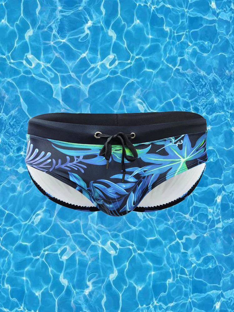Men's Retro Print Casual Beach Swim Briefs(Mens Retro Print Casual Beach Swim Briefs) 6 Men's Retro Print Casual Beach Swim Briefs(Mens Retro Print Casual Beach Swim Briefs) - Image 6