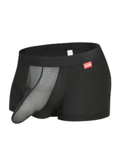 2 Pack Men's U-Pouch Ice Silk Sexy Trunks(2 Pack Mens U Pouch Ice Silk Sexy Trunks)