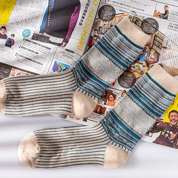 4 Pack Retro Ethnic Style Crew Socks(4 Pack Retro Ethnic Style Crew Socks) 9 4 Pack Retro Ethnic Style Crew Socks(4 Pack Retro Ethnic Style Crew Socks) - Image 9