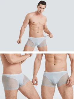 Sexy Panelled Mesh Trunks For Men(Sexy Panelled Mesh Trunks For Men) 30 Sexy Panelled Mesh Trunks For Men(Sexy Panelled Mesh Trunks For Men) -Mr Saker fdgfdghfjhgk