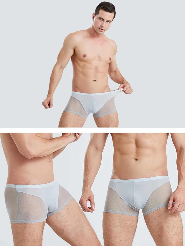Sexy Panelled Mesh Trunks For Men(Sexy Panelled Mesh Trunks For Men) 11 Sexy Panelled Mesh Trunks For Men(Sexy Panelled Mesh Trunks For Men) - Image 11