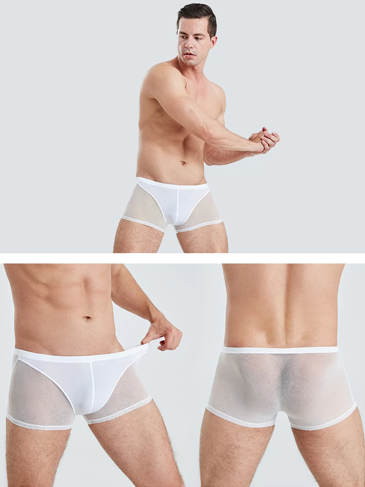 Sexy Panelled Mesh Trunks For Men(Sexy Panelled Mesh Trunks For Men) 9 Sexy Panelled Mesh Trunks For Men(Sexy Panelled Mesh Trunks For Men) - Image 9