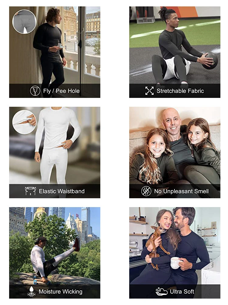 Men's Ultra Soft Thermal Underwear With Fleece Lined(Mens Ultra Soft Thermal Underwear With Fleece Lined) 10 Men's Ultra Soft Thermal Underwear With Fleece Lined(Mens Ultra Soft Thermal Underwear With Fleece Lined) - Image 10