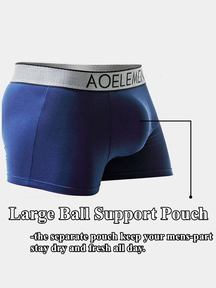 Aoelemen 3 Pack Men's Large Ball Support Pouch Unerwear(3 Pack Modal Ball Hammock Support Pouch Underwear) 4 Aoelemen 3 Pack Men's Large Ball Support Pouch Unerwear(3 Pack Modal Ball Hammock Support Pouch Underwear) - Image 4