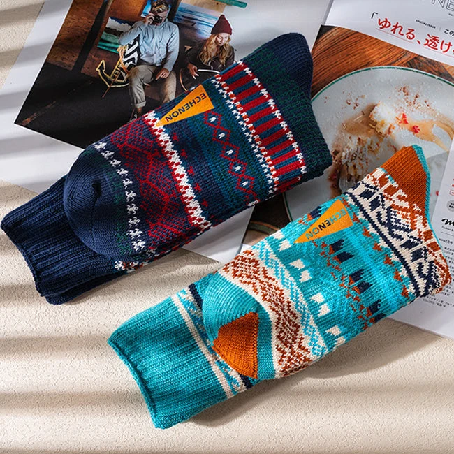 2 Pack Mixed Pattern Men's Crew Socks(2 Pack Mixed Pattern Mens Crew Socks) 18 2 Pack Mixed Pattern Men's Crew Socks(2 Pack Mixed Pattern Mens Crew Socks) - Image 18