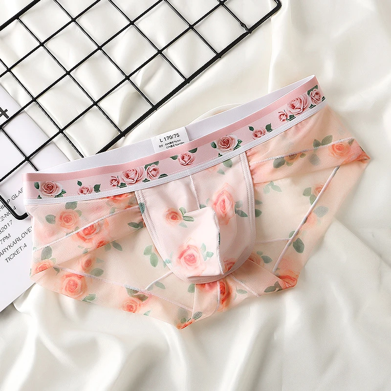 4 Pack Men’s Flower Print Pouch Briefs(Men S Flower Print Pouch Briefs) 13 4 Pack Men’s Flower Print Pouch Briefs(Men S Flower Print Pouch Briefs) - Image 13