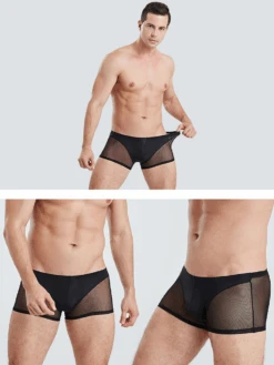 Sexy Panelled Mesh Trunks For Men(Sexy Panelled Mesh Trunks For Men) 32 Sexy Panelled Mesh Trunks For Men(Sexy Panelled Mesh Trunks For Men) -Mr Saker hfghdfhgkj