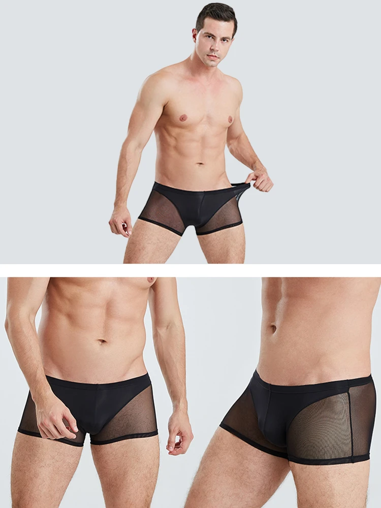 Sexy Panelled Mesh Trunks For Men(Sexy Panelled Mesh Trunks For Men) 13 Sexy Panelled Mesh Trunks For Men(Sexy Panelled Mesh Trunks For Men) - Image 13