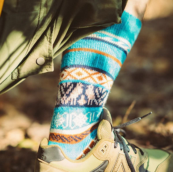 2 Pack Mixed Pattern Men's Crew Socks(2 Pack Mixed Pattern Mens Crew Socks) 3 2 Pack Mixed Pattern Men's Crew Socks(2 Pack Mixed Pattern Mens Crew Socks) - Image 3