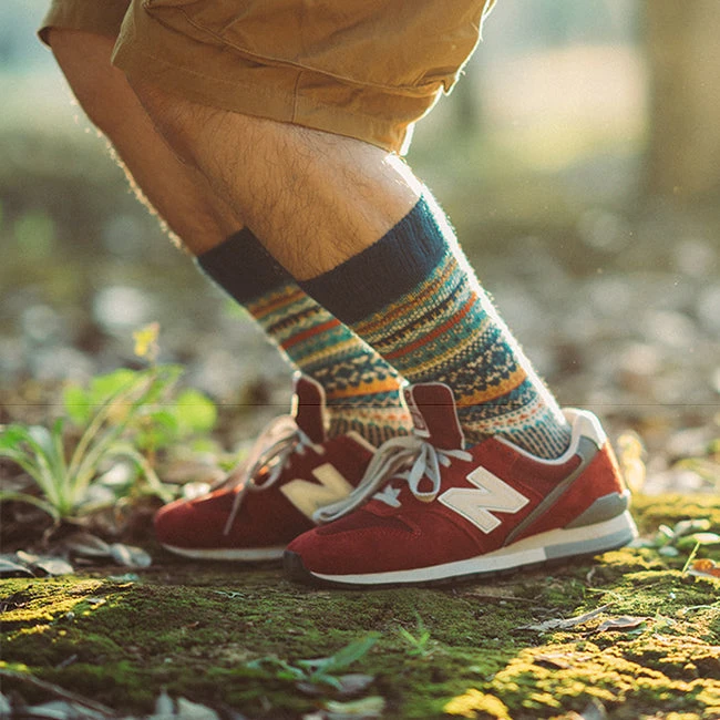 2 Pack Mixed Pattern Men's Crew Socks(2 Pack Mixed Pattern Mens Crew Socks) 7 2 Pack Mixed Pattern Men's Crew Socks(2 Pack Mixed Pattern Mens Crew Socks) - Image 7