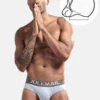 2 Pack Men's Sexy Cotton Support Contour Pouch Briefs(Mens Sexy Cotton Support Contour Pouch Briefs)