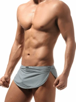 Men's Sexy Side SplitBoxers With Support Pouch(Support Pouch Breathable Lounge Shorts) 31 Men's Sexy Side SplitBoxers With Support Pouch(Support Pouch Breathable Lounge Shorts) -Mr Saker kl jkl klj