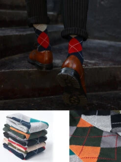 5 Pack Men's Textured Retro Calf Sock(5 Pack Mens Textured Retro Calf Sock) 15 5 Pack Men's Textured Retro Calf Sock(5 Pack Mens Textured Retro Calf Sock) -Mr Saker ks