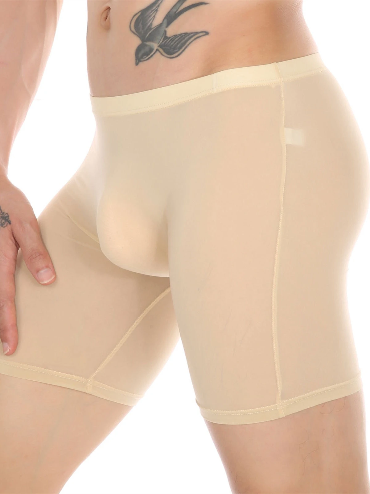 Men's Breathable Silky Seamless Boxer Briefs(Mens Ice Silk Athletic Mid Waist Boxer Briefs) 2 Men's Breathable Silky Seamless Boxer Briefs(Mens Ice Silk Athletic Mid Waist Boxer Briefs) - Image 2