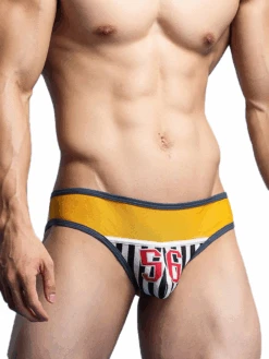 Men's Spliced Striped Mesh Pouch Briefs(Mens Spliced Striped Mesh Pouch Briefs) 27 Men's Spliced Striped Mesh Pouch Briefs(Mens Spliced Striped Mesh Pouch Briefs) -Mr Saker lkjijolijk