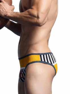 Men's Spliced Striped Mesh Pouch Briefs(Mens Spliced Striped Mesh Pouch Briefs) 28 Men's Spliced Striped Mesh Pouch Briefs(Mens Spliced Striped Mesh Pouch Briefs) -Mr Saker tjghjtyhjg
